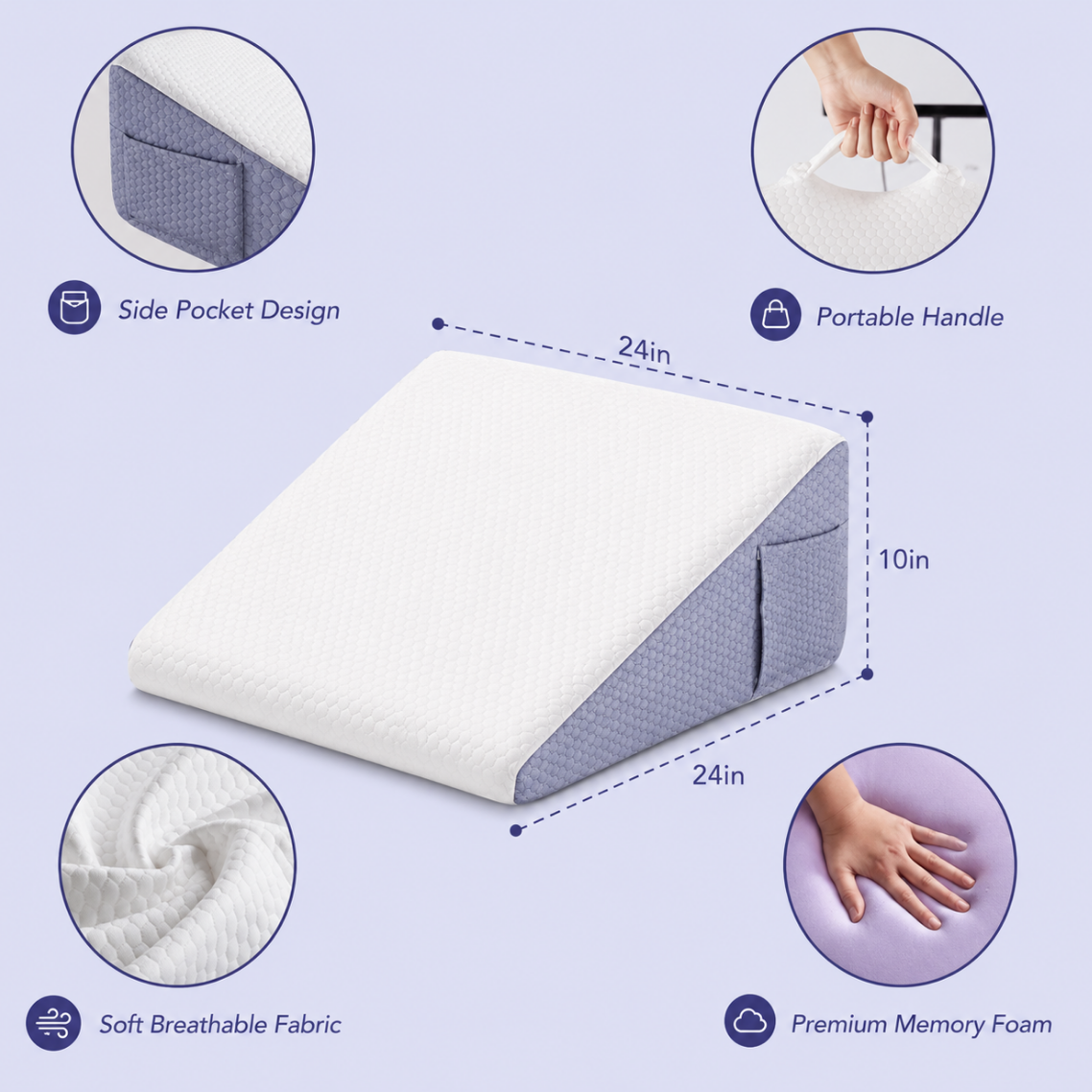 Liora Pregnancy Heartburn Wedge Pillow™