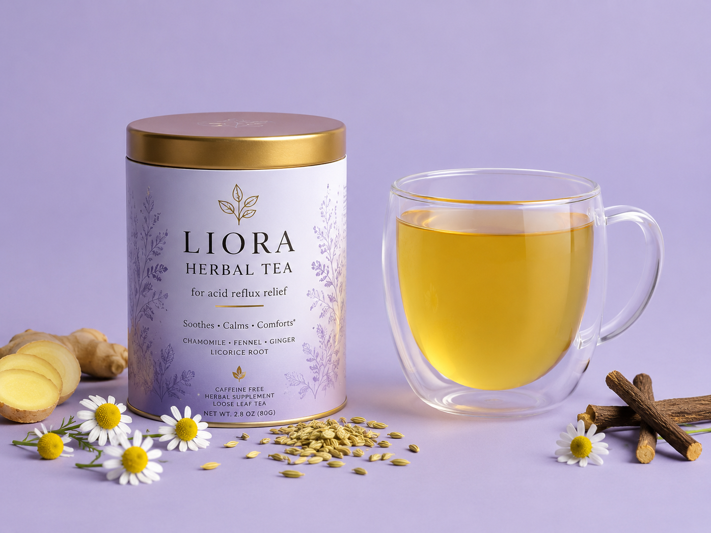Heartburn relief tea